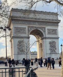 Arc de Triomphe Paris view