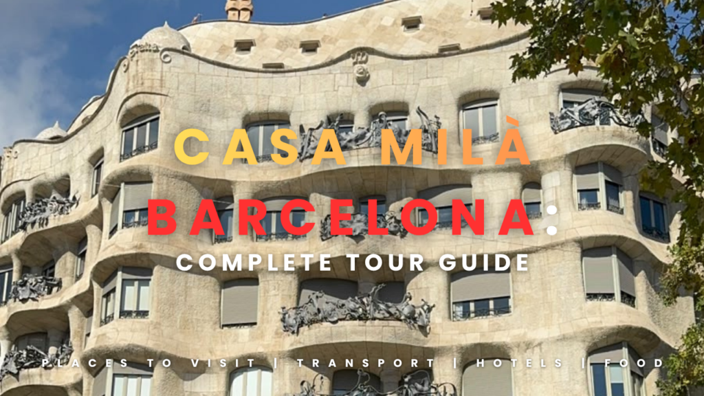 Casa Milà Barcelona stone façade designed by Antoni Gaudí